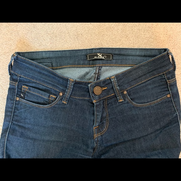 34 Heritage Blue Mid Rise Skinny Jeans - Size 24 - Picture 3 of 4